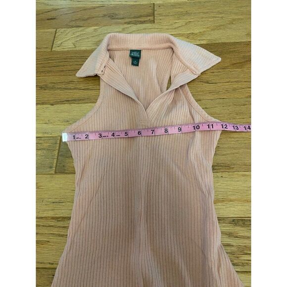 NWOT Wild Fable Women's Pink Ribbed Sleeveless Collared bodycon Dress size XS - Picture 4 of 8